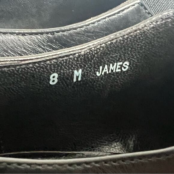 Donald J Pliner Black Leather Loafers Size 8M Made In Italy main image 5